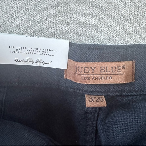Judy Blue Double Cuff Joggers. Navy. Size 3 or 26. NWT. - Picture 7 of 14